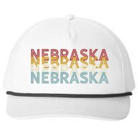 Usa 70s State Retro Vintage Nebraska Snapback Five-Panel Rope Hat