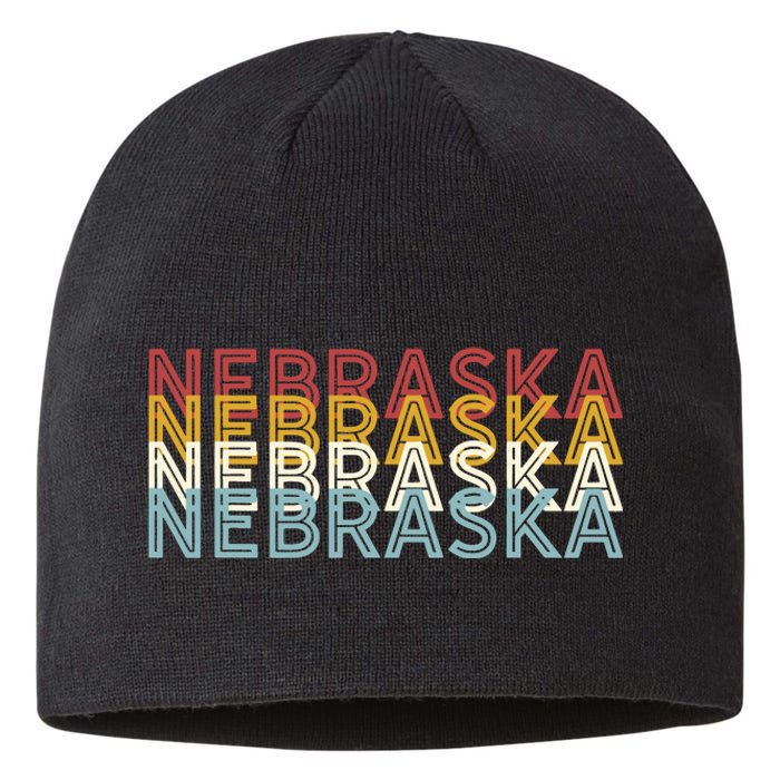 Usa 70s State Retro Vintage Nebraska Sustainable Beanie