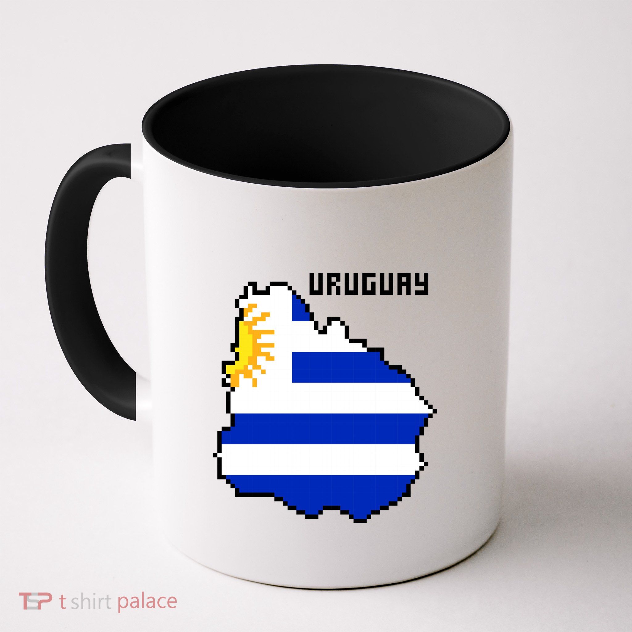 Uruguay 8 Bit Pixelated Mug