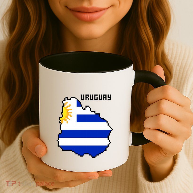 Uruguay 8 Bit Pixelated Mug