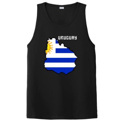 Uruguay 8 Bit Pixelated PosiCharge Competitor Tank