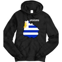Uruguay 8 Bit Pixelated Tie Dye Hoodie