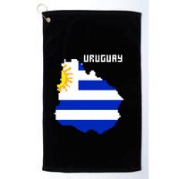 Uruguay 8 Bit Pixelated Golf Towel