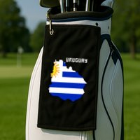 Uruguay 8 Bit Pixelated Golf Towel