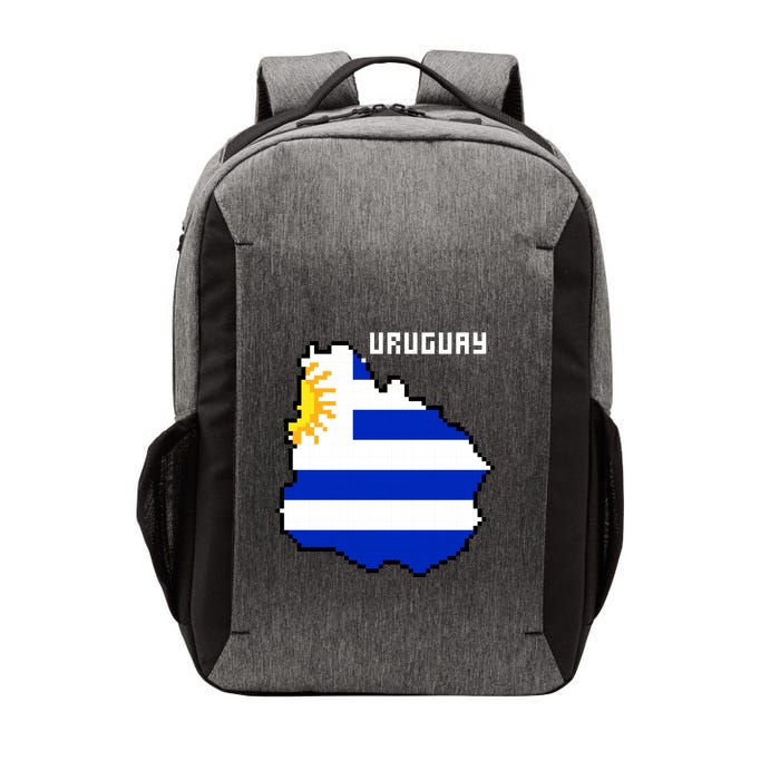 Uruguay 8 Bit Pixelated Vector Backpack