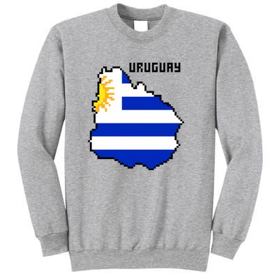 Uruguay 8 Bit Pixelated Sweatshirt