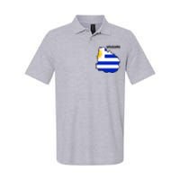 Uruguay 8 Bit Pixelated Softstyle Adult Sport Polo