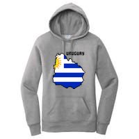 Uruguay 8 Bit Pixelated Women's Pullover Hoodie
