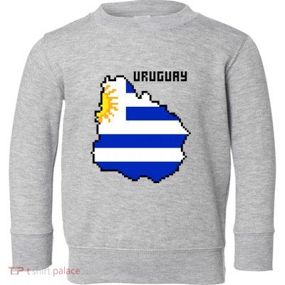 Uruguay 8 Bit Pixelated Toddler Sweatshirt