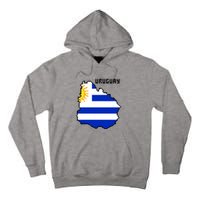 Uruguay 8 Bit Pixelated Tall Hoodie