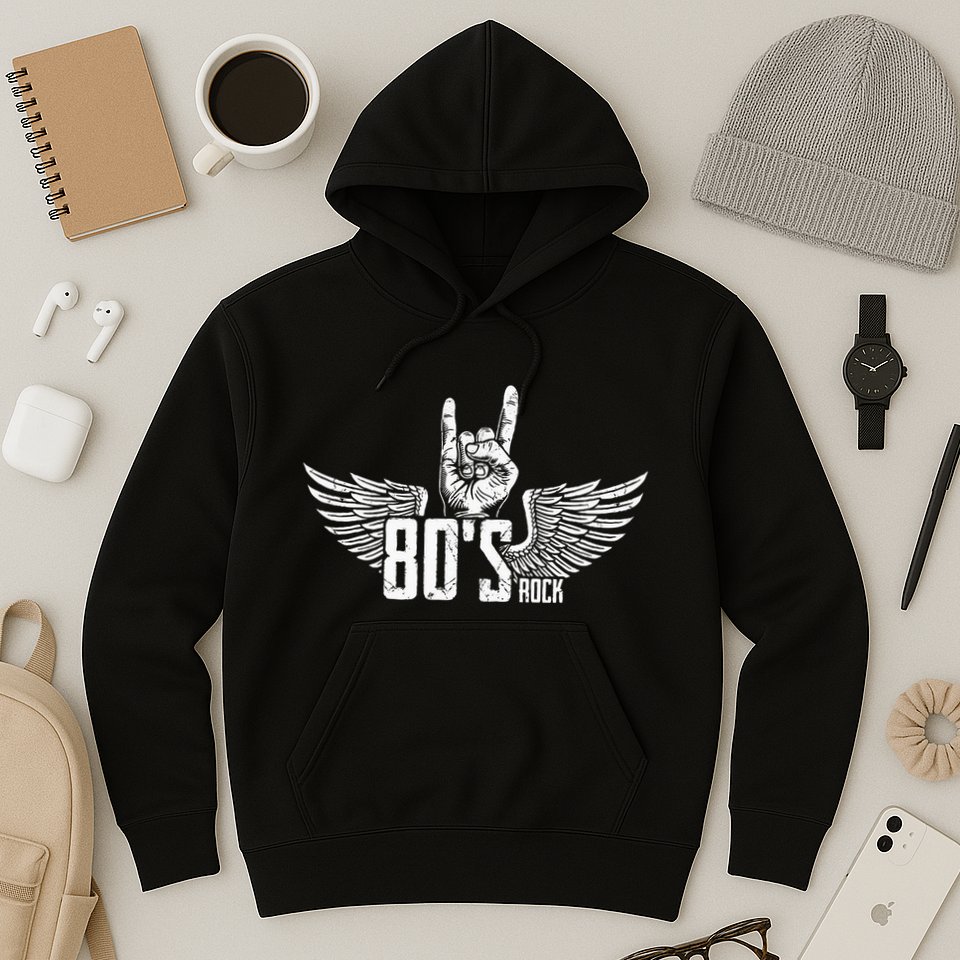 Usa 80 S Style Rock Concert Poster 80s Rock Band Hoodie