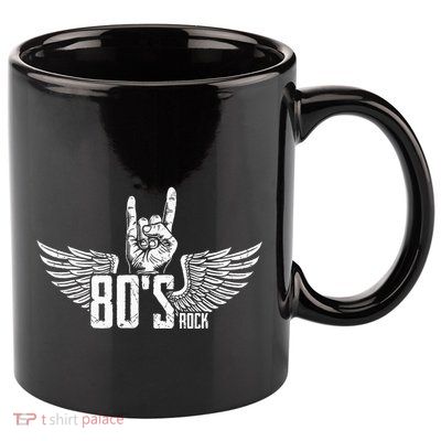 Usa 80 S Style Rock Concert Poster 80s Rock Band 11oz C Handle Ceramic Mug