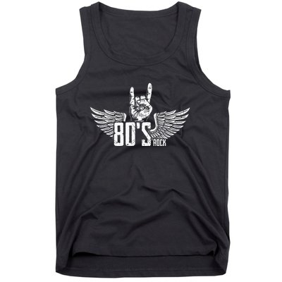 Usa 80 S Style Rock Concert Poster 80s Rock Band Tank Top