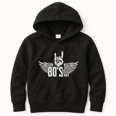 Usa 80 S Style Rock Concert Poster 80s Rock Band Kids Hoodie