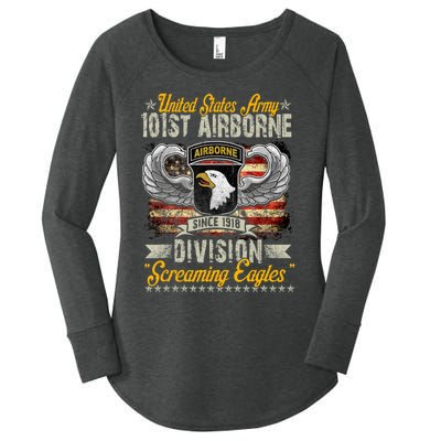 U.S Army 101St Airborne Division Veteran Veterans Day Women's Perfect Tri Tunic Long Sleeve Shirt