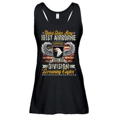 U.S Army 101St Airborne Division Veteran Veterans Day Ladies Essential Flowy Tank