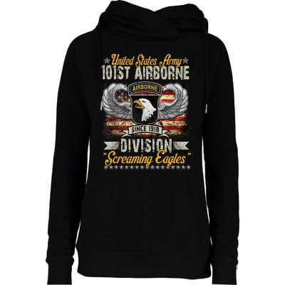 U.S Army 101St Airborne Division Veteran Veterans Day Womens Funnel Neck Pullover Hood