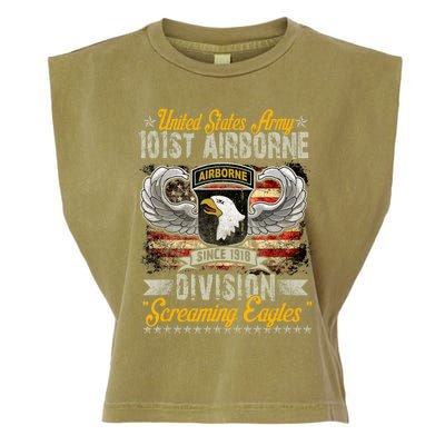 U.S Army 101St Airborne Division Veteran Veterans Day Garment-Dyed Women's Muscle Tee