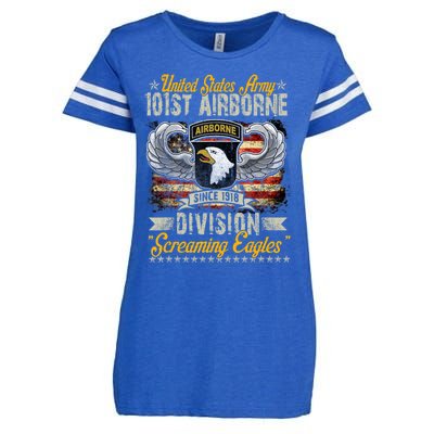 U.S Army 101St Airborne Division Veteran Veterans Day Enza Ladies Jersey Football T-Shirt