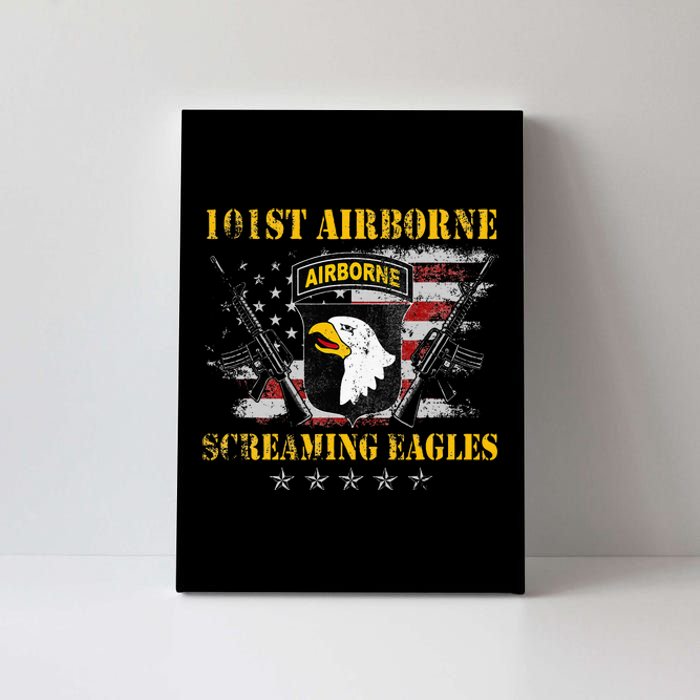 U.S Army 101st Airborne Division Veteran Screaming Eagle Canvas