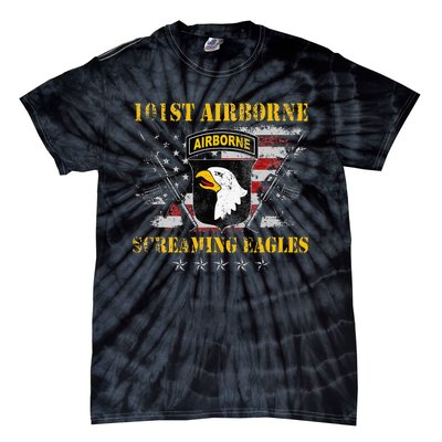 U.S Army 101st Airborne Division Veteran Screaming Eagle Tie-Dye T-Shirt