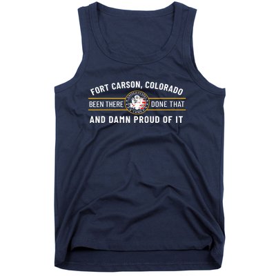 Us Army 4th Infantry Division Fort Carson Colorado Veteran Tank Top