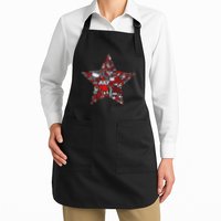 USA American 4th Of July Pattern Star Apron