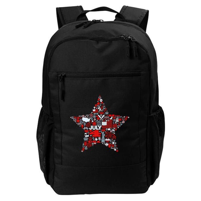 USA American 4th Of July Pattern Star Backpack
