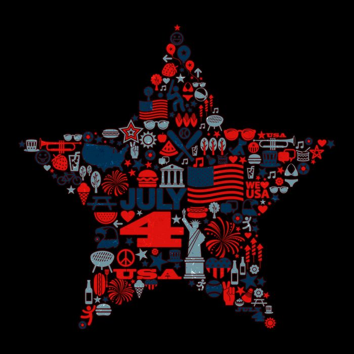 USA American 4th Of July Pattern Star Mug