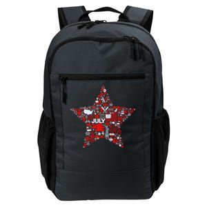 USA American 4th Of July Pattern Star Daily Commute Backpack