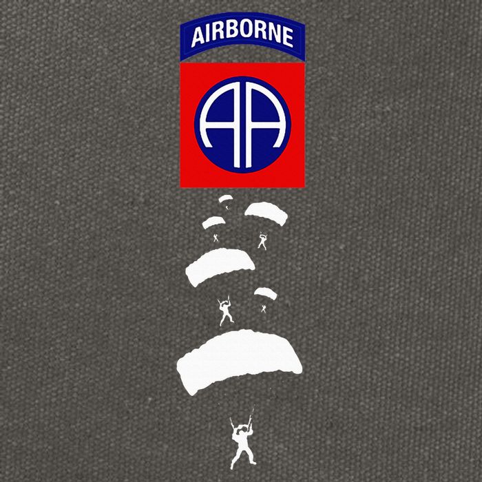 U.S A.R.M.Y 82nd Airborne Veteran Day Gift Cotton Canvas Backpack