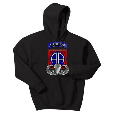 U.S Army 82nd Airborne Division Paratrooper Veteran Vintage Kids Hoodie