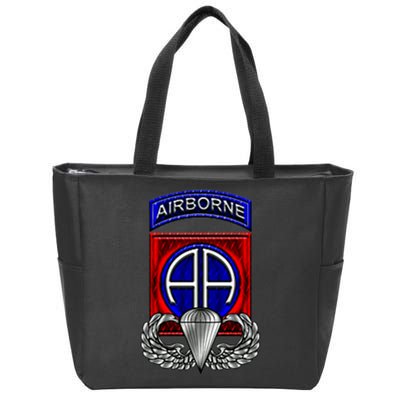 U.S Army 82nd Airborne Division Paratrooper Veteran Vintage Zip Tote Bag