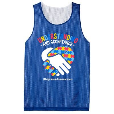 Understanding And Acceptance Autism Awareness Great Gift Mesh Reversible Basketball Jersey Tank