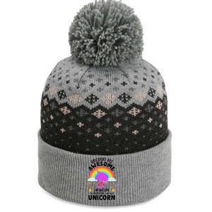 Unicorns Are Awesome I Am Awesome Therefore I Am A Unicorn The Baniff Cuffed Pom Beanie