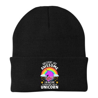 Unicorns Are Awesome I Am Awesome Therefore I Am A Unicorn Beanie