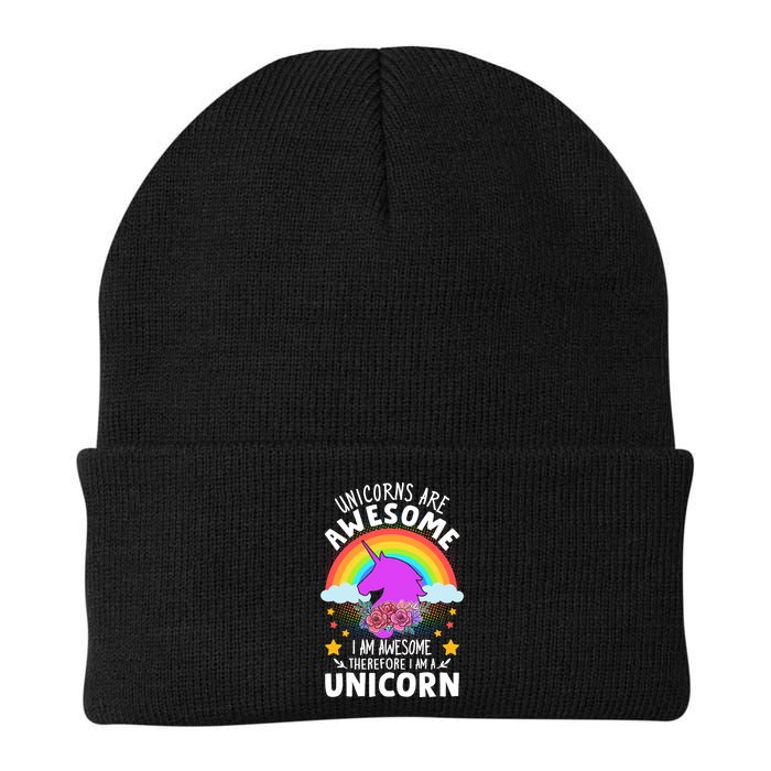 Unicorns Are Awesome I Am Awesome Therefore I Am A Unicorn Beanie