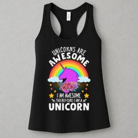Unicorns Are Awesome I Am Awesome Therefore I Am A Unicorn Womens Tank Top