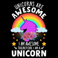 Unicorns Are Awesome I Am Awesome Therefore I Am A Unicorn Wool Snapback Cap