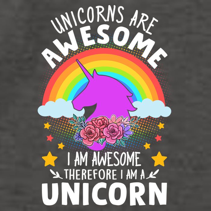 Unicorns Are Awesome I Am Awesome Therefore I Am A Unicorn Vector Backpack