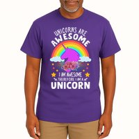 Unicorns Are Awesome I Am Awesome Therefore I Am A Unicorn Tall T-Shirt