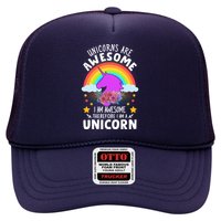 Unicorns Are Awesome I Am Awesome Therefore I Am A Unicorn Trucker Hat