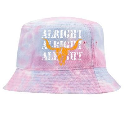 USA Alright Alright Alright Texas Pride Tie-Dyed Bucket Hat