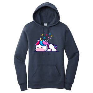 Unicorn Autism Awareness Puzzle Pieces Funny Gift Women's Pullover Hoodie