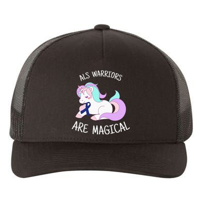 Unicorn ALS Awareness , ALS Warrior Yupoong Adult 5-Panel Trucker Hat