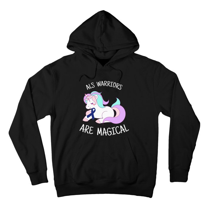 Unicorn ALS Awareness , ALS Warrior Hoodie