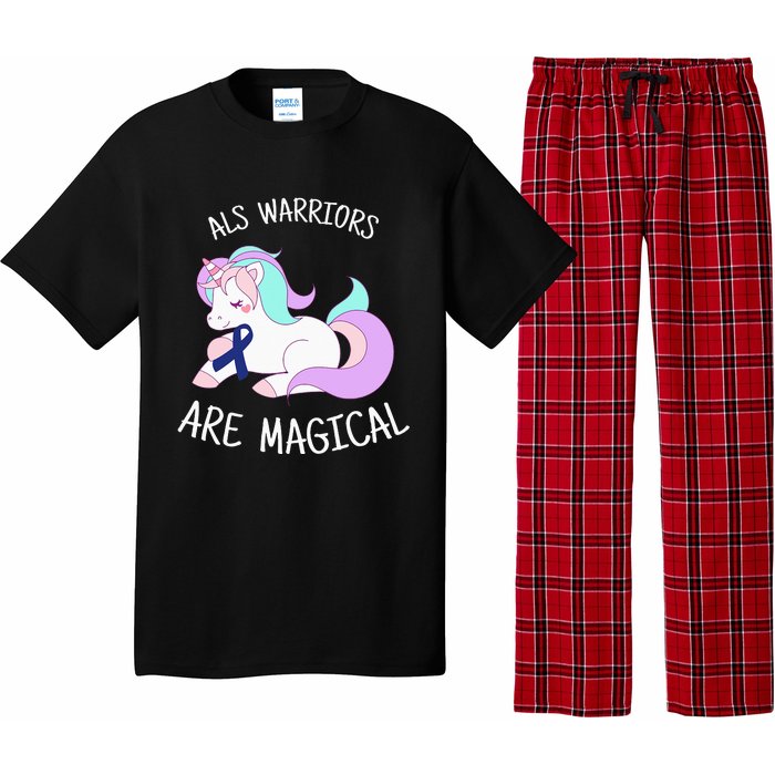 Unicorn ALS Awareness , ALS Warrior Pajama Set