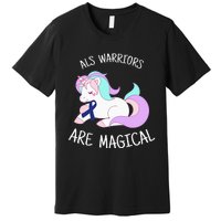 Unicorn ALS Awareness , ALS Warrior Premium T-Shirt