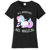 Unicorn ALS Awareness , ALS Warrior Women's T-Shirt