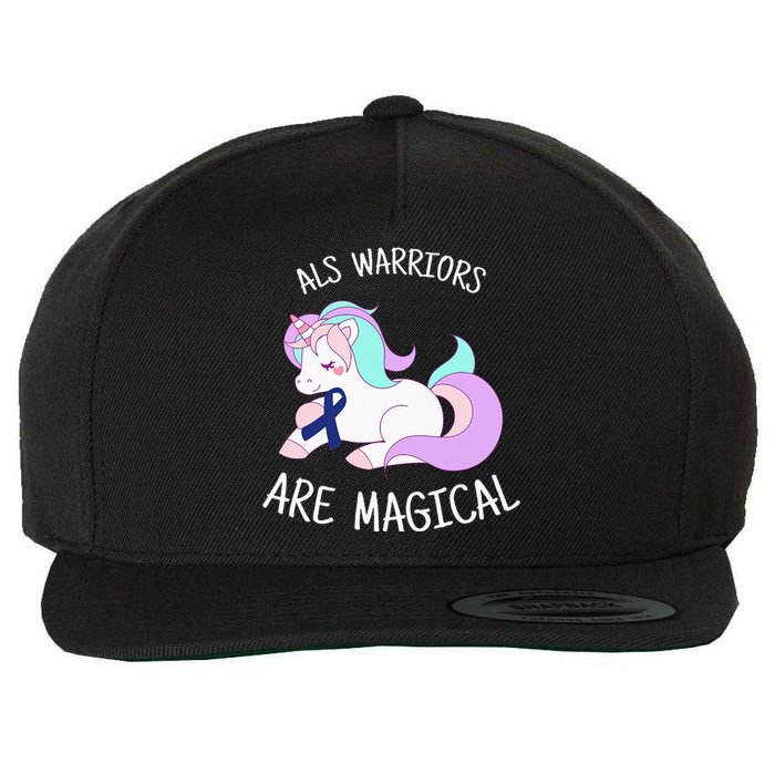 Unicorn ALS Awareness , ALS Warrior Wool Snapback Cap